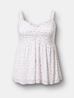 Torrid Donna Ditsy Floral Babydoll Tank Top NEW.